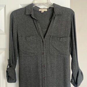 Charcoal grey shirt dress from Cloth & Stone in XS